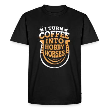 Hobby Cheval Hobby Horsing Hobbyhorsing - T-shirt Premium bio Homme - noir - Devant - Nico (187cm)