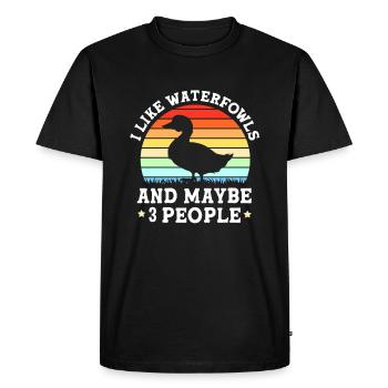 Duck Hunting Hunter Duck Hunting - Men's Premium Organic T-Shirt - black - Front - Nico (187cm)