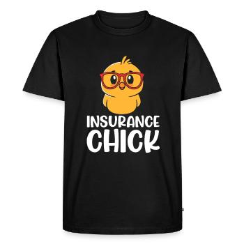 Assurance - T-shirt Premium bio Homme - noir - Devant - Nico (187cm)