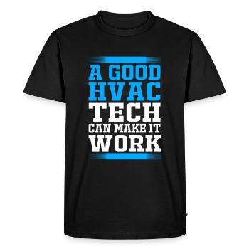 Air Conditioning Technician Technician Refrigeration Technician Heating - Men's Premium Organic T-Shirt - black - Front - Nico (187cm)