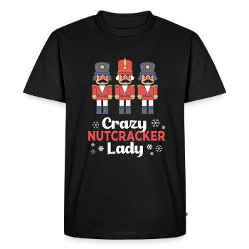 Christmas Nutcracker Woman - Men's Premium Organic T-Shirt - black - Front - Nico (187cm)