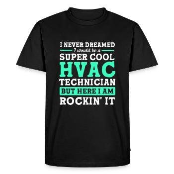 Technician Air Conditioning Technician Refrigeration Technician Heating - Men's Premium Organic T-Shirt - black - Front - Nico (187cm)