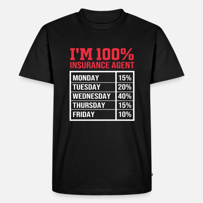 Versicherung - Männer Premium Bio T-Shirt - Schwarz