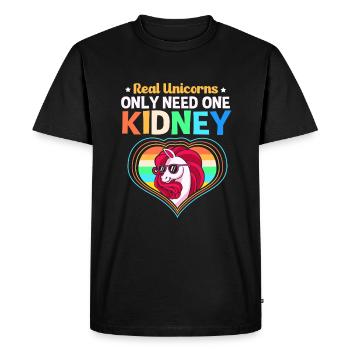 Kidney Donor Donor Kidney - Men's Premium Organic T-Shirt - black - Front - Nico (187cm)