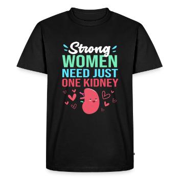 Kidney Donor Donor Kidney - Men's Premium Organic T-Shirt - black - Front - Nico (187cm)