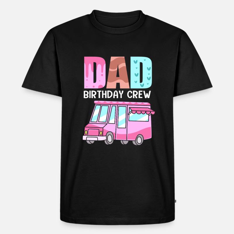 Eiscreme Eiswagen Eis Eisdiele - Männer Premium Bio T-Shirt - Schwarz