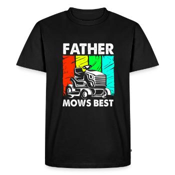 Lawn mower lawn (meadow) - Men's Premium Organic T-Shirt - black - Front - Nico (187cm)