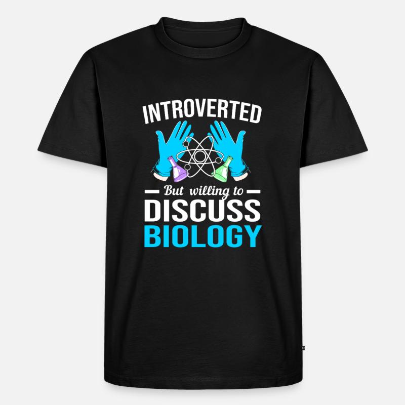 Molekül Strukturformel - Männer Premium Bio T-Shirt - Schwarz