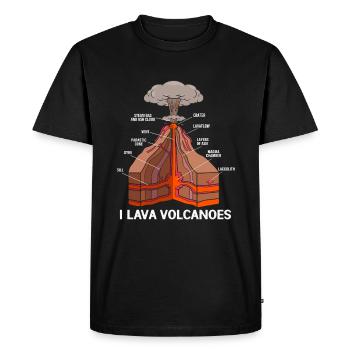 Géologie Archéologie - T-shirt Premium bio Homme - noir - Devant - Nico (187cm)