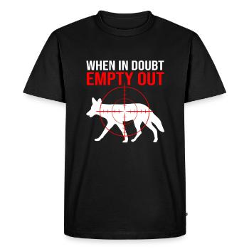 Chasseur de coyotes - T-shirt Premium bio Homme - noir - Devant - Nico (187cm)