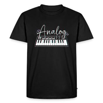 DJ Djing Label Clavier - T-shirt Premium bio Homme - noir - Devant - Nico (187cm)