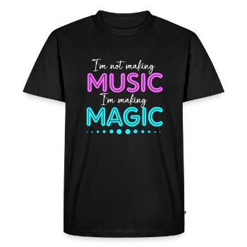 DJ Djing Label Clavier - T-shirt Premium bio Homme - noir - Devant - Nico (187cm)