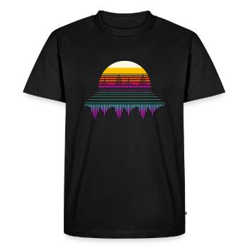 Djing Label Clavier DJ - T-shirt Premium bio Homme - noir - Devant - Nico (187cm)