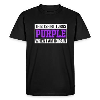 Fibro Fibromyalgie - T-shirt Premium bio Homme - noir - Devant - Nico (187cm)