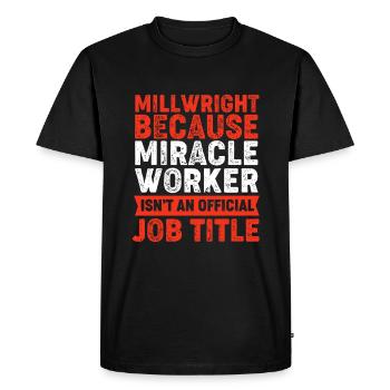 Mécanique Génie mécanique Ajusteur CNC - T-shirt Premium bio Homme - noir - Devant - Nico (187cm)