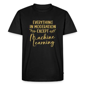 GPT Coder Programmer - Men's Premium Organic T-Shirt - black - Front - Nico (187cm)