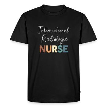 IRM Radiologue Radiologie Rad Tech X-ray - T-shirt Premium bio Homme - noir - Devant - Nico (187cm)