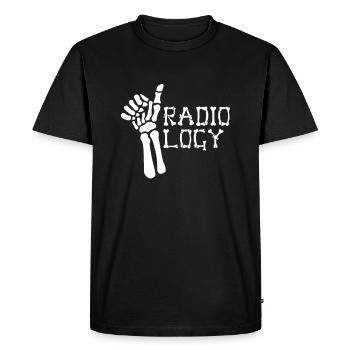 IRM Radiologue Radiologie Rad Tech X-ray - T-shirt Premium bio Homme - noir - Devant - Nico (187cm)