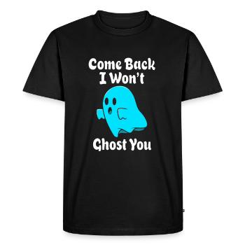 fantôme sorcière heure fantômes paranormal - T-shirt Premium bio Homme - noir - Devant - Nico (187cm)