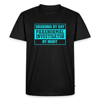 Paranormal Fantôme Fantôme Heure Fantôme Fantôme - T-shirt Premium bio Homme - noir - Devant - Nico (187cm)