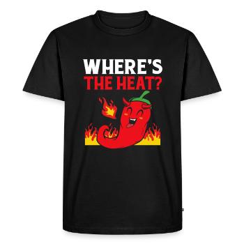 Jalapeño, Chipotle, Piment, Piment, Piment fort, Piment - T-shirt Premium bio Homme - noir - Devant - Nico (187cm)