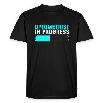 Opticien Ophtalmologiste - T-shirt Premium bio Homme - noir - Devant - Nico (187cm)