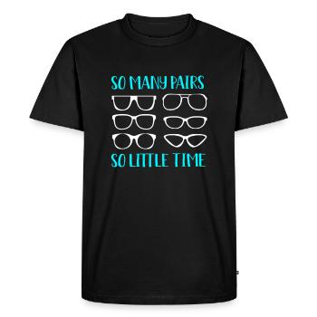 Opticien Ophtalmologiste Optique - T-shirt Premium bio Homme - noir - Devant - Nico (187cm)