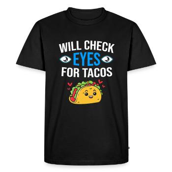 Ophthalmologist, Optician, Optician - Men's Premium Organic T-Shirt - black - Front - Nico (187cm)