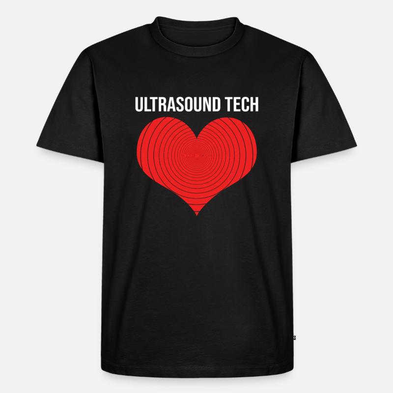 Ultraschalltechniker Ultraschall Techniker - Männer Premium Bio T-Shirt - Schwarz