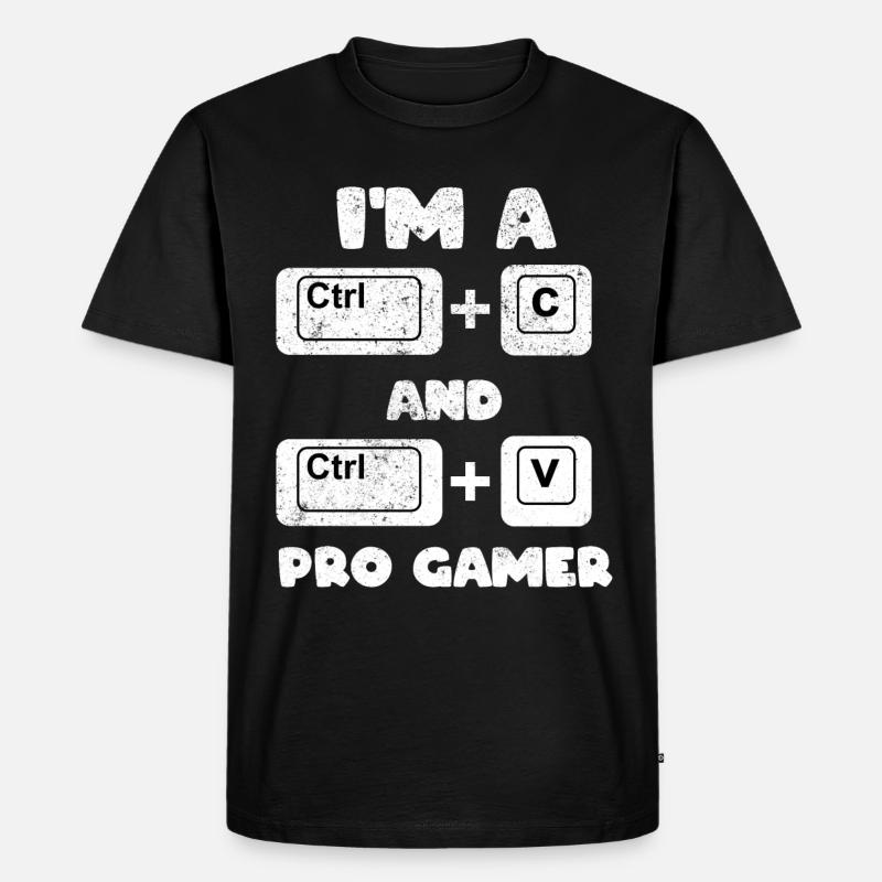Lustiger Programmierer Web-Entwickler - Männer Premium Bio T-Shirt - Schwarz