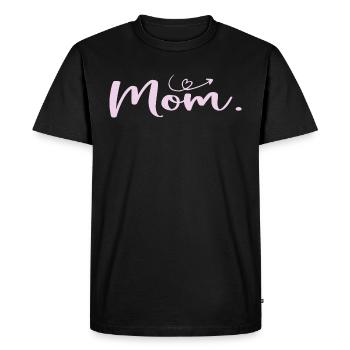 Maman Fête des Mères - Cadeau Journée de la Femme - T-shirt Premium bio Homme - noir - Devant - Nico (187cm)