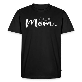 Maman Fête des Mères - Cadeau Journée de la Femme - T-shirt Premium bio Homme - noir - Devant - Nico (187cm)