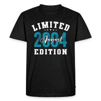 20th Birthday Original August 2004 Year 2004 - Men's Premium Organic T-Shirt - black - Front - Nico (187cm)