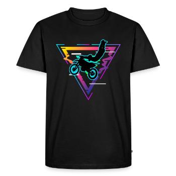 motocross - T-shirt Premium bio Homme - noir - Devant - Nico (187cm)