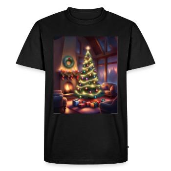 Christmas Eve - Men's Premium Organic T-Shirt - black - Front - Nico (187cm)