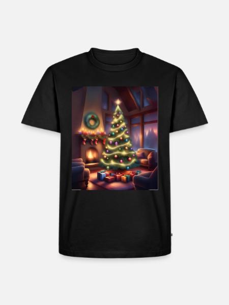 Heiligabend - Männer Premium Bio T-Shirt - Schwarz
