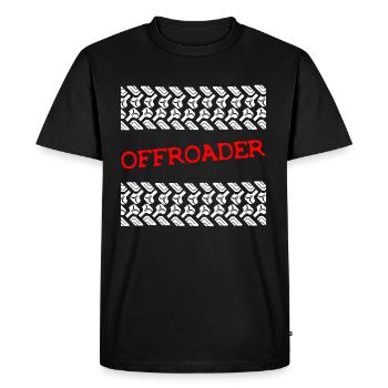 Pneu hors route 4x4 SUV pistes - T-shirt Premium bio Homme - noir - Devant - Nico (187cm)