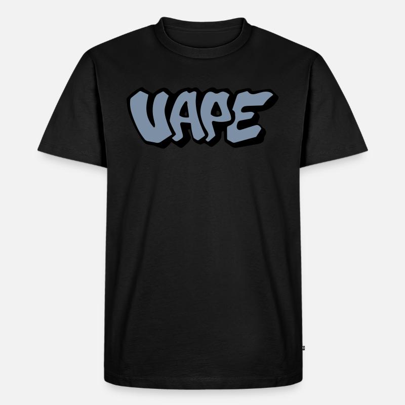 Vape Graffiti - Männer Premium Bio T-Shirt - Schwarz