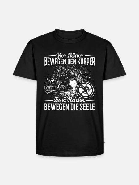 Motorrad - Chopper - Männer Premium Bio T-Shirt - Schwarz