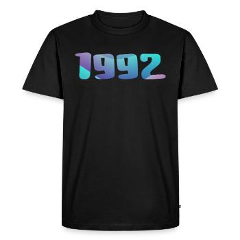 1992 Birthday Gift Vintage 1992 Retro 1992 - Men's Premium Organic T-Shirt - black - Front - Nico (187cm)