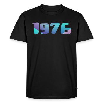 1976 Birthday Gift Vintage 1976 Retro 1976 - Men's Premium Organic T-Shirt - black - Front - Nico (187cm)