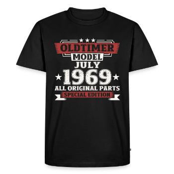 55th Birthday Classic Car July 1969 Vintage 1969 - Men's Premium Organic T-Shirt - black - Front - Nico (187cm)