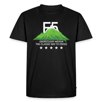 Traversée alpine Oberstdorf vers Merano-E5 - T-shirt Premium bio Homme - noir - Devant - Nico (187cm)