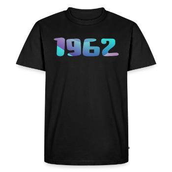 1962 Birthday Gift Vintage 1962 Retro 1962 - Men's Premium Organic T-Shirt - black - Front - Nico (187cm)