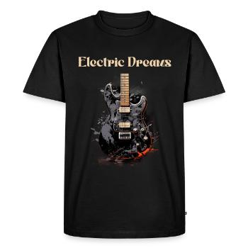 Electric Dreams Funny Quote Guitar Teacher - Men's Premium Organic T-Shirt - black - Front - Nico (187cm)