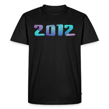 Birthday Gift 2012 Vintage 2012 Retro 2012 - Men's Premium Organic T-Shirt - black - Front - Nico (187cm)