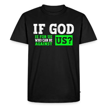 Jésus-Christ - Chemise chrétienne - Chrétien - T-shirt Premium bio Homme - noir - Devant - Nico (187cm)