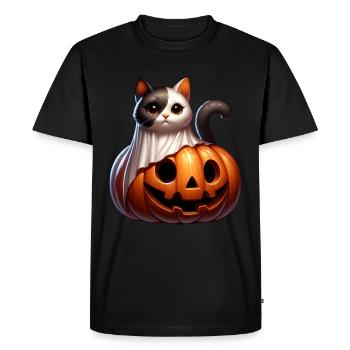 Idées de cadeaux d’Halloween pour chat mignon - T-shirt Premium bio Homme - noir - Devant - Nico (187cm)
