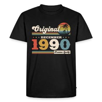 35e anniversaire Légende Décembre 1990 Volume 90 - T-shirt Premium bio Homme - noir - Devant - Nico (187cm)