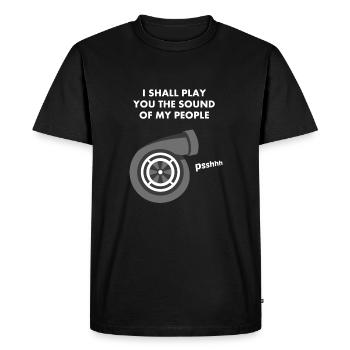 JDM TURBO sound | T-shirts JDM - Men's Premium Organic T-Shirt - black - Front - Nico (187cm)
